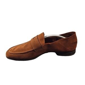 Wolf & Shepherd Shoes Mens Size 10 Brown Suede Loafers Dress Comfort Monacco